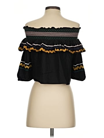 Red Carter 3/4 Sleeve Blouse (view 2)