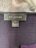 St. John Black Purple Jacket Size 6 - photo 6