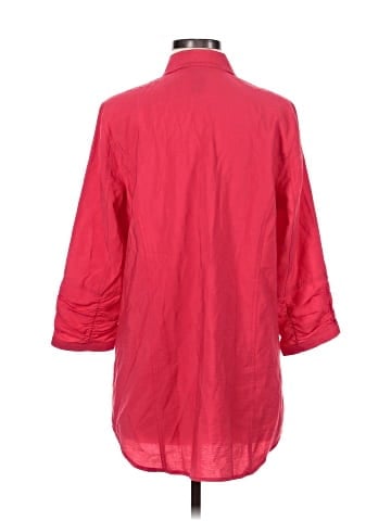 Ali Miles 3/4 Sleeve Button-Down Shirt (view 2)
