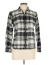 Chaps 100% Cotton Plaid Ivory Jacket Size Lg Petite - photo 1