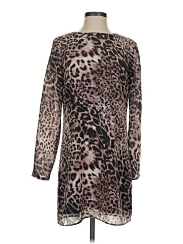 Lavender Brown Casual Dress (view 1)