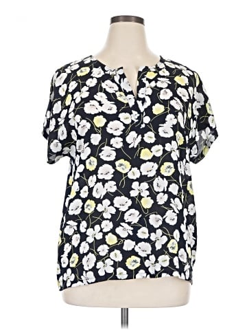 Ann Taylor Factory Short Sleeve Blouse (view 1)