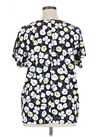 Ann Taylor Factory Short Sleeve Blouse (view 2)