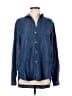 Grayson 100% Lyocell Blue Long Sleeve Button-Down Shirt Size Med (3) - photo 1