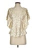 ECI Gold Short Sleeve Blouse Size S - photo 1