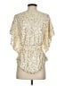 ECI Gold Short Sleeve Blouse Size S - photo 2