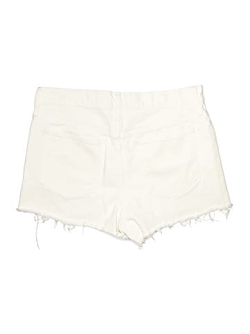 Madewell Relaxed Denim Shorts in Tile White (view 2)
