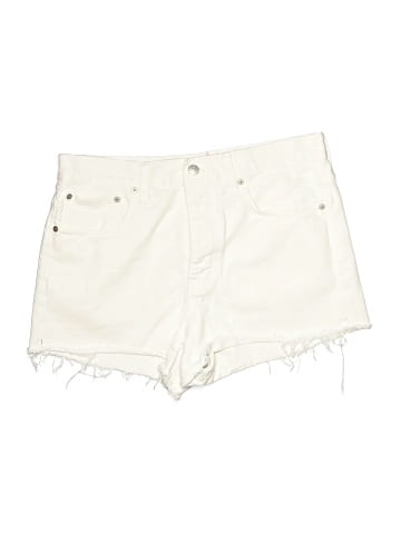 Madewell Relaxed Denim Shorts in Tile White (view 1)