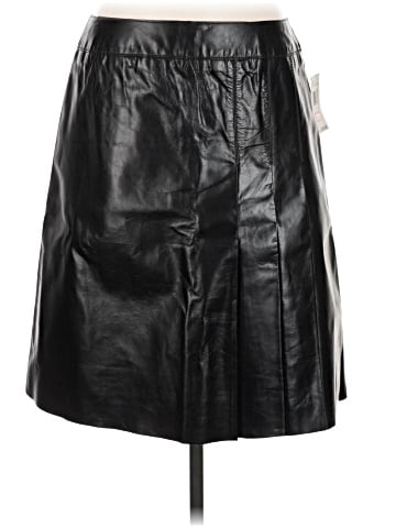 City DKNY Faux Leather Skirt (view 1)
