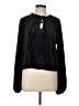 Rachel Parcell Black Long Sleeve Blouse Size L - photo 1