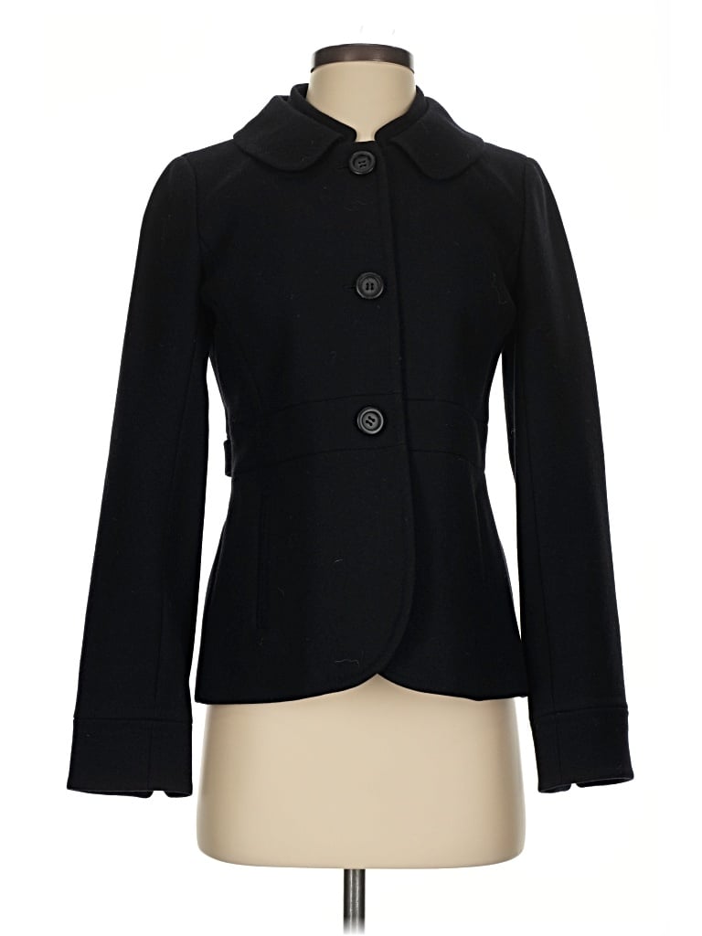 Pre-owned Jcrew Wool Blazer Jacket In Black