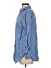 Talbots 100% Linen Blue Long Sleeve Button-Down Shirt Size S - photo 5