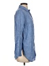 Talbots 100% Linen Blue Long Sleeve Button-Down Shirt Size S - photo 4