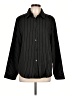 Unbranded 100% Polyester Stripes Black Long Sleeve Blouse Size XL - photo 1