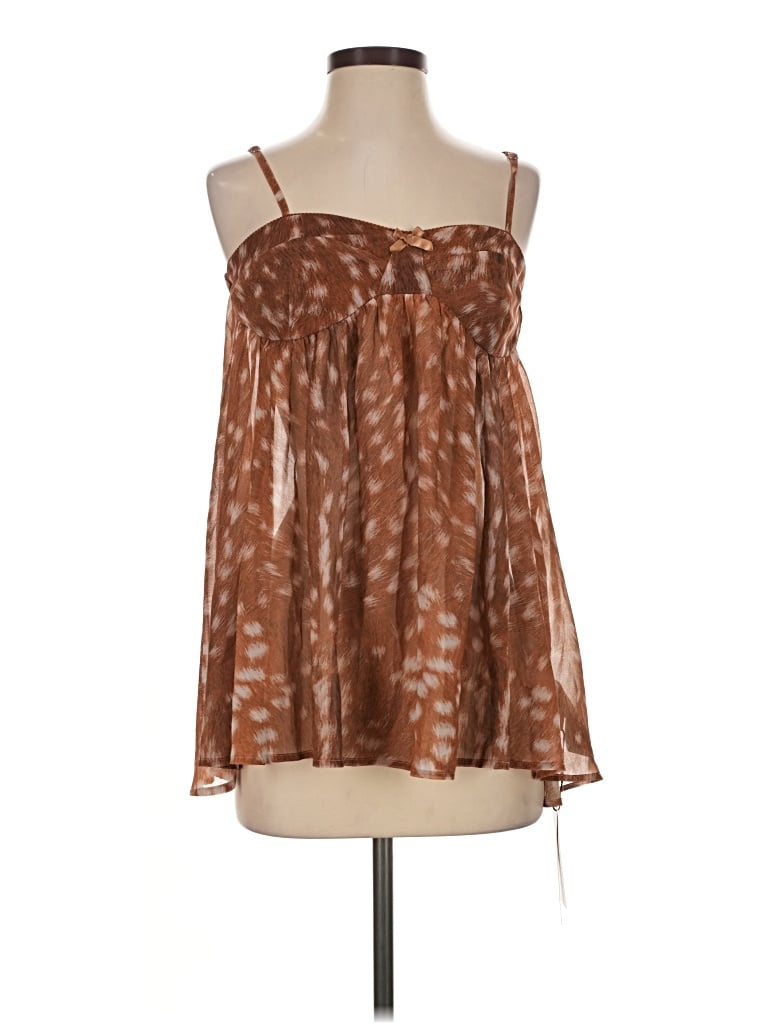 Cider Sleeveless Blouse In Brown