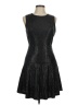 Francesca's Metallic Black Cocktail Dress Size M - photo 1