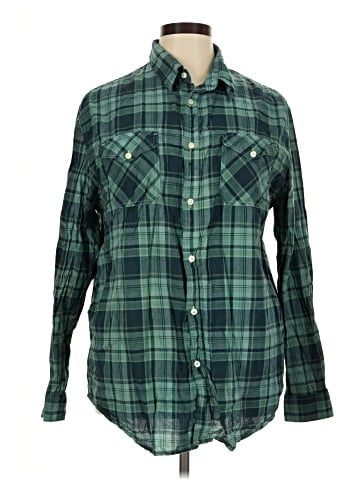 Madras Long Sleeve Button-Down Shirt (view 1)