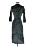 Zara Basic 100% Polyester Polka Dots Teal Casual Dress Size S - photo 2