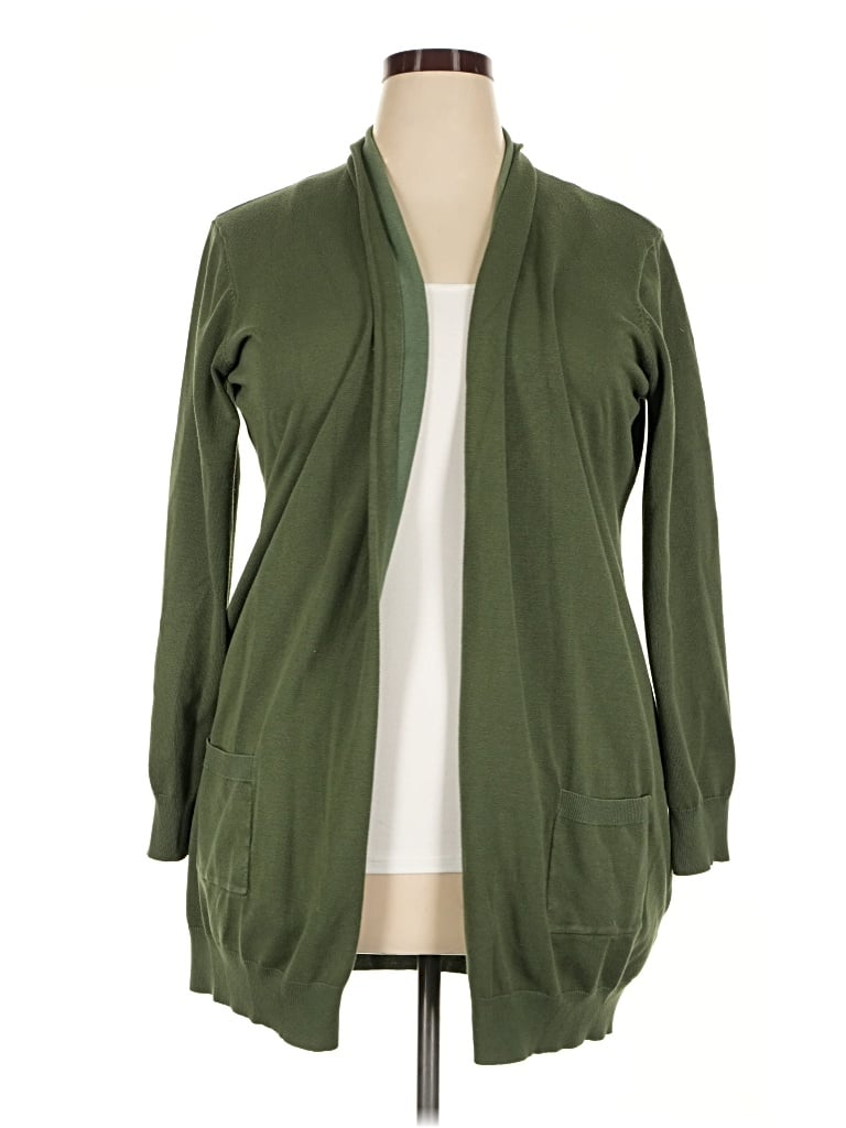 Pre-owned Grace Karin Cardigan Sweater In Green