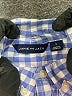 Janie and Jack Checkered-gingham Blue Long Sleeve Button-Down Shirt Size 6 - photo 3