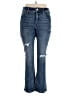 Express Hearts Blue Jeans Size 14 - photo 1