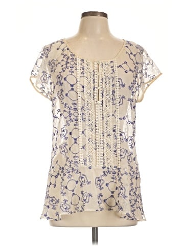 Weston Short Sleeve Silk Top (view 1)