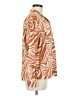 Quiksilver Animal Print Orange Long Sleeve Button-Down Shirt Size M - photo 4