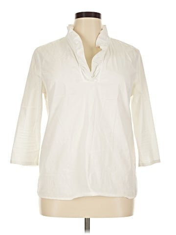 J. McLaughlin 3/4 Sleeve Button-Down Shirt (view 1)