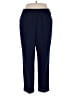 Alfred Dunner Solid Blue Casual Pants Size 18 - photo 1