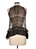 Solitaire 100% Polyester Black Sleeveless Blouse Size M - photo 2