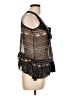 Solitaire 100% Polyester Black Sleeveless Blouse Size M - photo 4