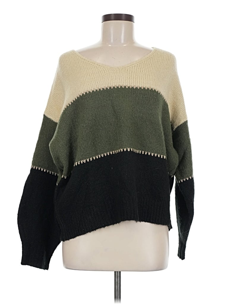 Pre-owned Elan Pullover Sweater In Green