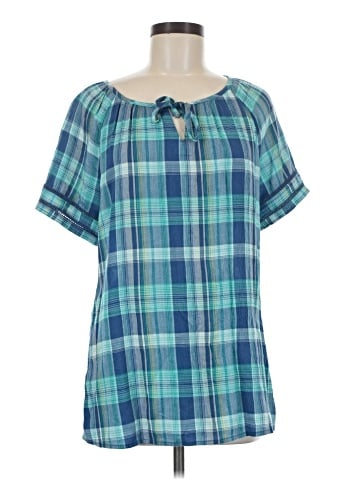 Christopher & Banks Short Sleeve Blouse (view 1)