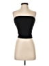 Assorted Brands Solid Black Tan Tube Top Size S - photo 1