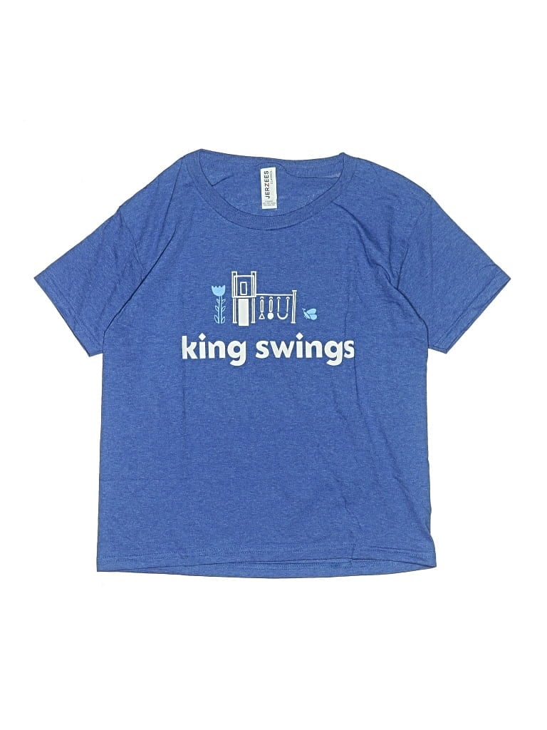 Pre-owned Jerzees Kids' Short Sleeve T-shirt In Blue