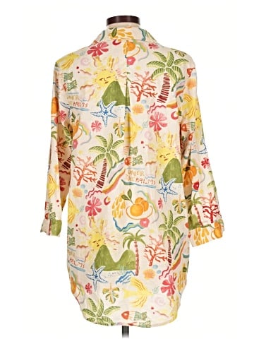 Calypso St. Barth 3/4 Sleeve Button-Down Shirt (view 2)