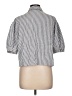 Chenault Stripes Silver 3/4 Sleeve Blouse Size L - photo 2