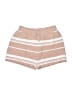 Unbranded 100% Viscose Stripes Tan Shorts Size S - photo 1
