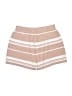 Unbranded 100% Viscose Stripes Tan Shorts Size S - photo 2