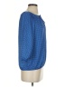 Ann Taylor 100% Polyester Blue 3/4 Sleeve Blouse Size XS - photo 4