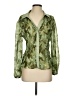 Venus 100% Polyester Green Long Sleeve Blouse Size S - photo 1