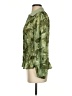 Venus 100% Polyester Green Long Sleeve Blouse Size S - photo 5