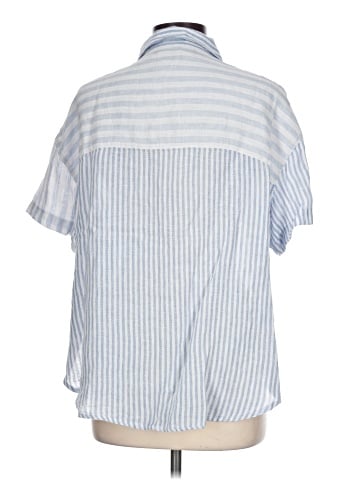 Nicole Miller New York Short Sleeve Button-Down Shirt (view 2)