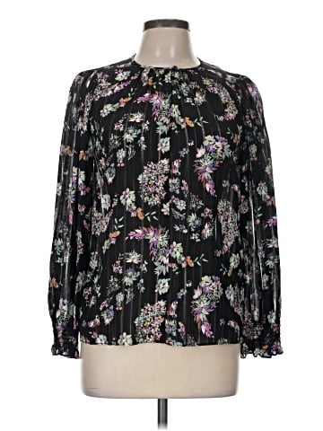 Rebecca Taylor Long Sleeve Silk Top (view 1)