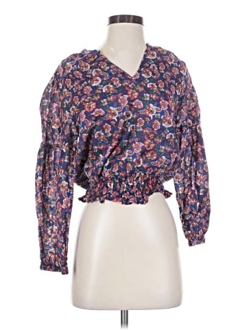 Aqua 3/4 Sleeve Blouse (view 1)