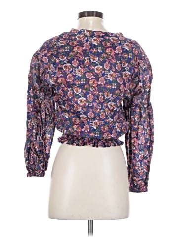 Aqua 3/4 Sleeve Blouse (view 2)