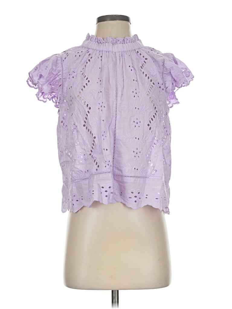 Pre-owned Jennifer & Grace Sleeveless Blouse In Purple