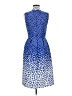 En Focus Studio 100% Polyester Polka Dots Blue Cocktail Dress Size 8 - photo 2