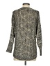 Dolce Cabo 100% Polyester Metallic Silver Pullover Sweater Size S - photo 2