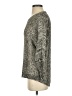 Dolce Cabo 100% Polyester Metallic Silver Pullover Sweater Size S - photo 5